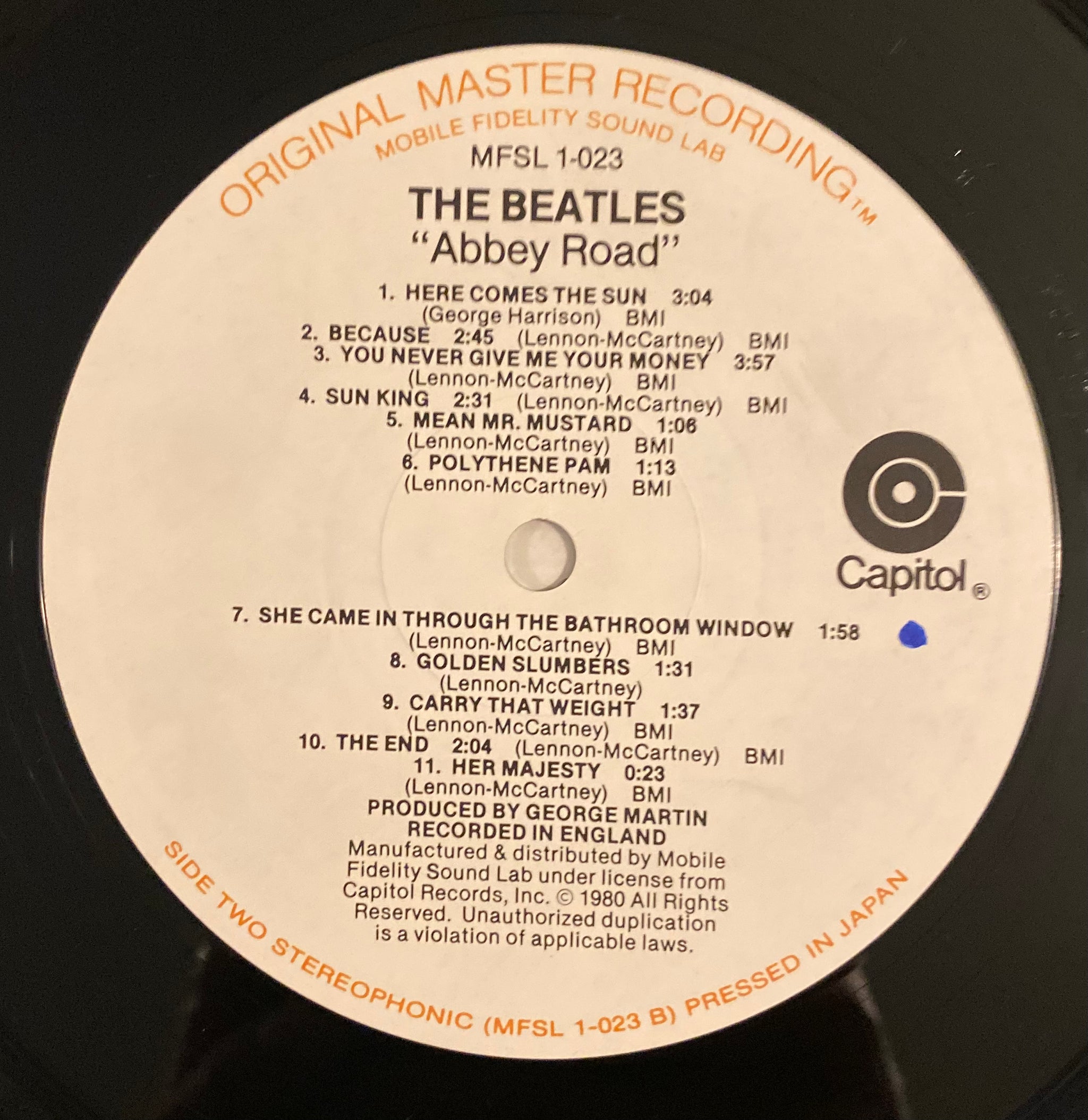 The Beatles - Abbey Road OMR, Limited Edition 1980. – Turntable