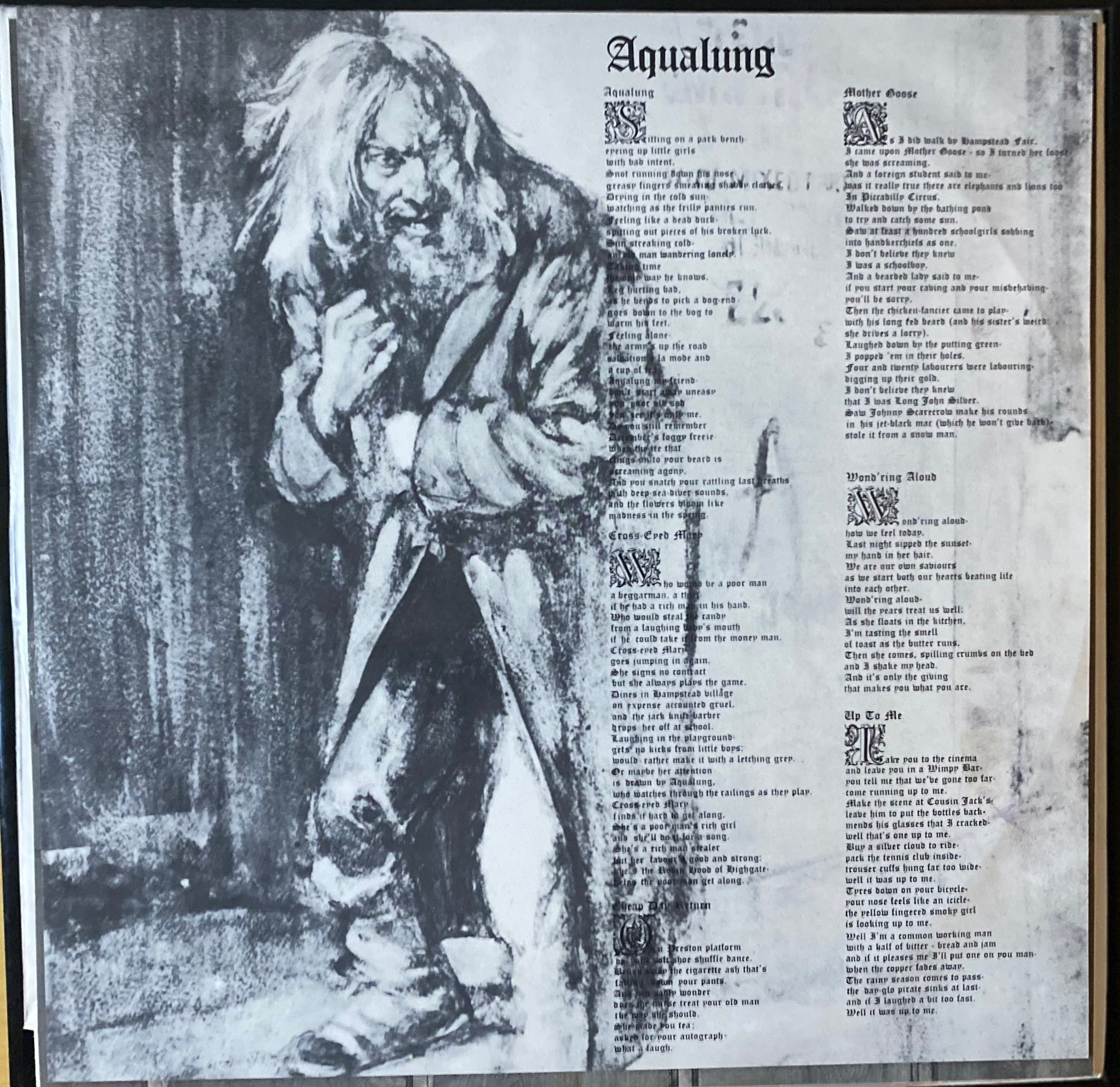 Jethro Tull “Aqualung” Original Master recording LP with