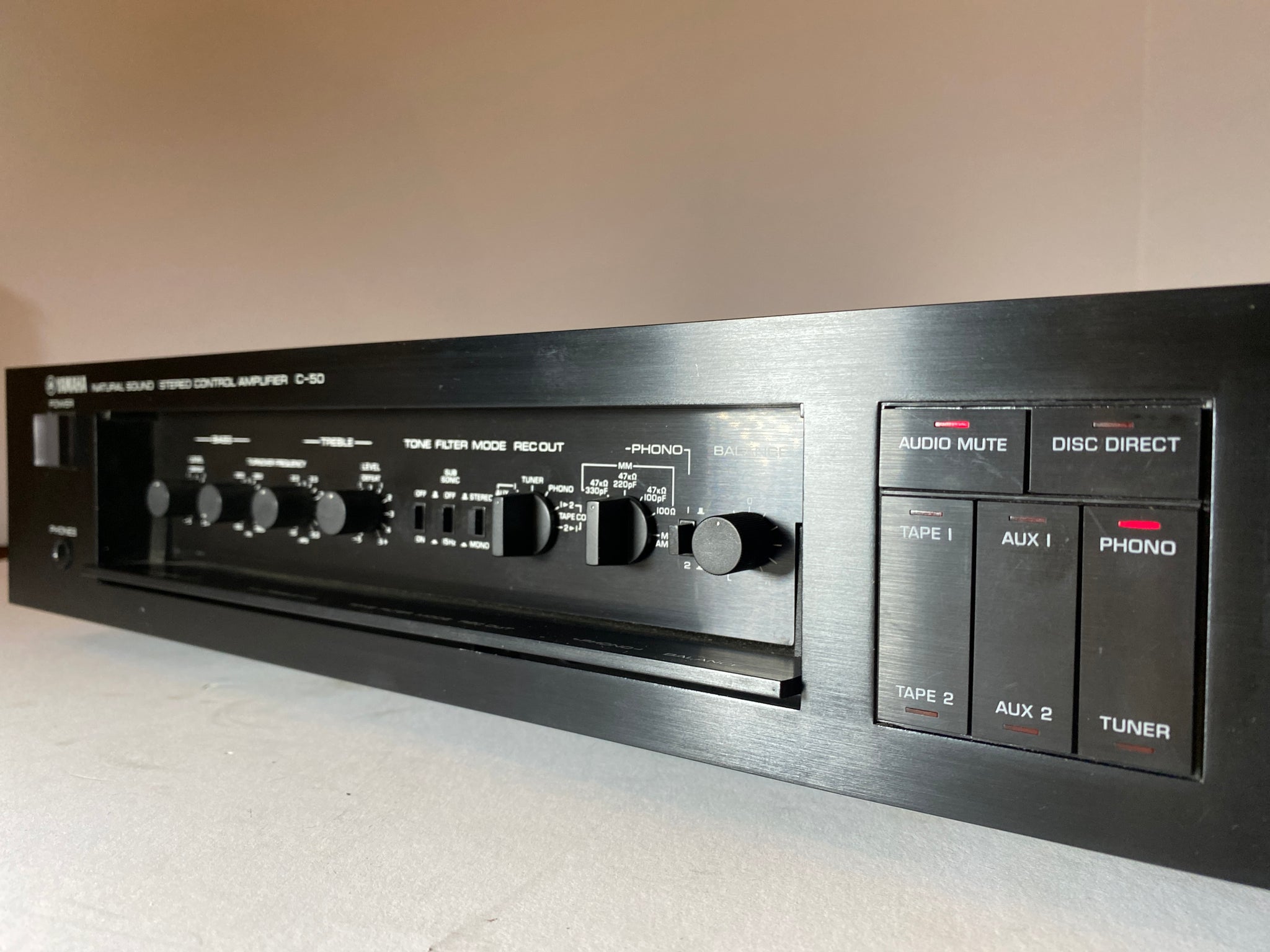 YAMAHA C-50 コントロールアンプ プリアンプ【NN0118-1】 Yamaha C-50 Pre-amp – Turntable Treasures