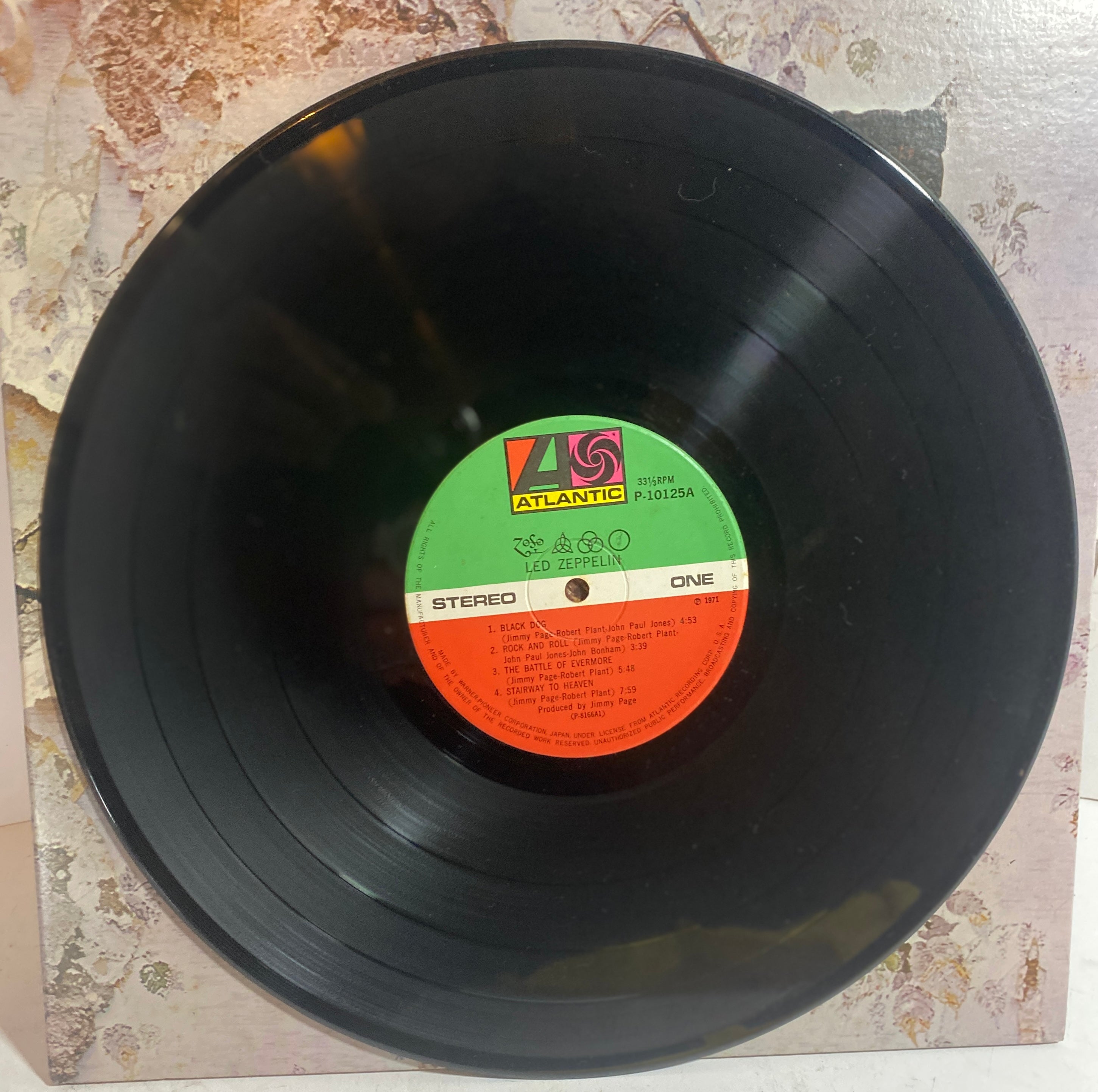 Led Zeppelin - IV 1979 10th Anniversary Japan LP with obi